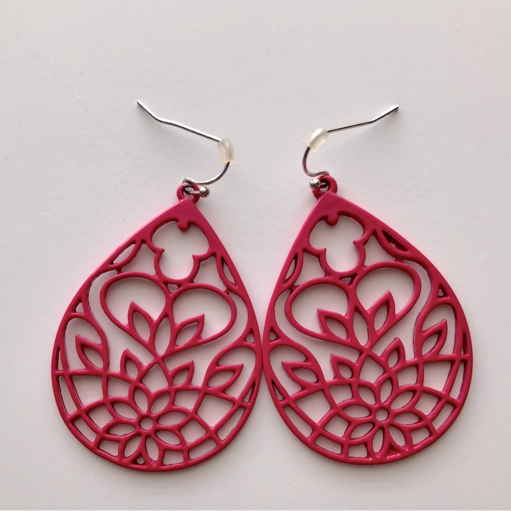 Pink earrings